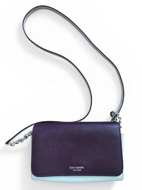 Kate Spade Cameron Convertible Two-Tone Purple & Black Crossbody Bag